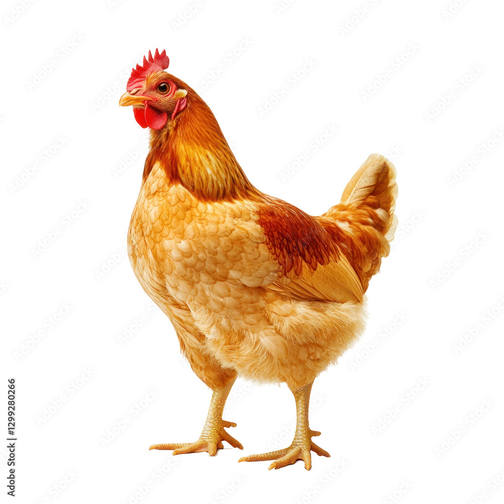 Fototapeta premium chicken isolated on white