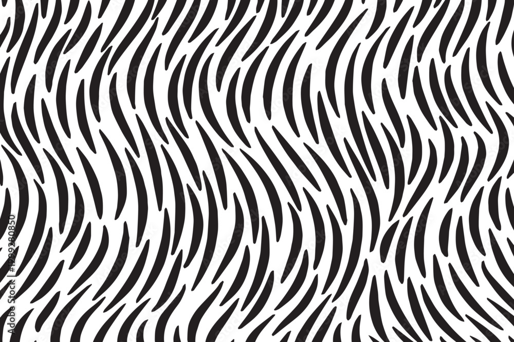 Fototapeta premium Abstract pattern with hand drawn print 