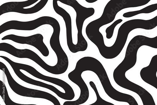 Abstract pattern with hand drawn print	