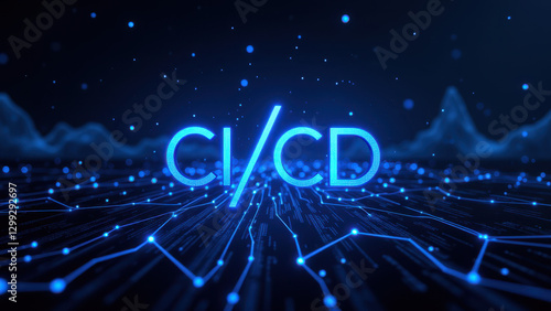 A digital image featuring a vibrant abstract network with the acronym 