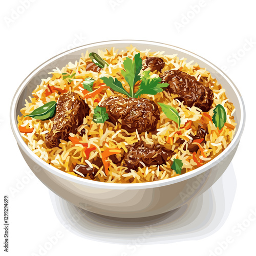 Illustrated Lamb Biryani