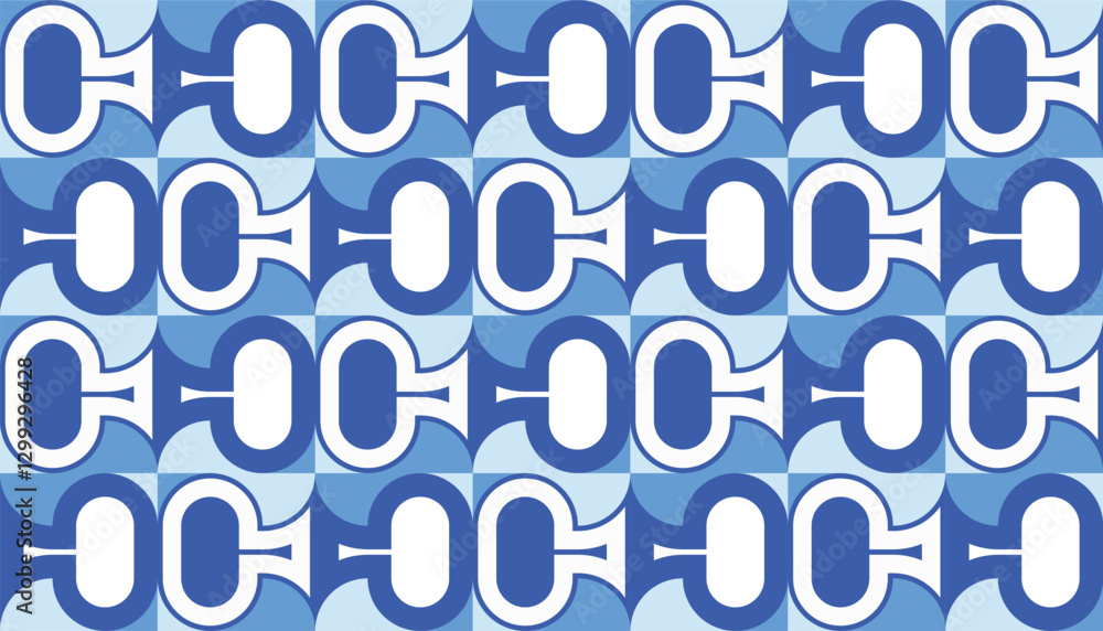 Blue combination harmony wave pattern. A simple geometric pattern with a combination of blue and white creates a unique and modern visual effect Blue combination harmony wave pattern. A simple geometric pattern with a combination of blue and white creates a unique and modern visual effect