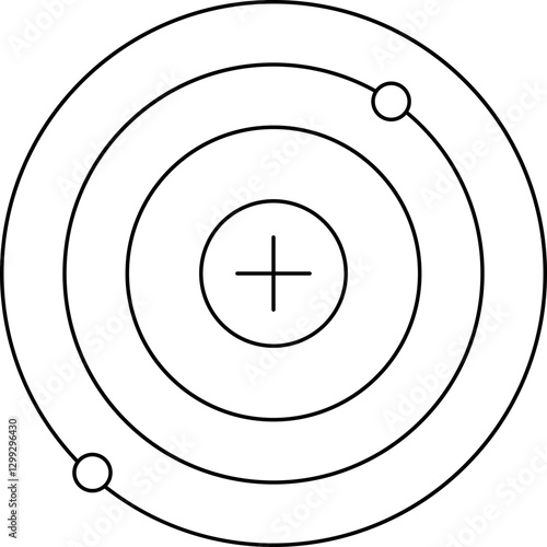 Nucleus icon single vector illustration