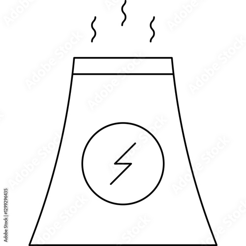 Nuclear icon single vector illustration