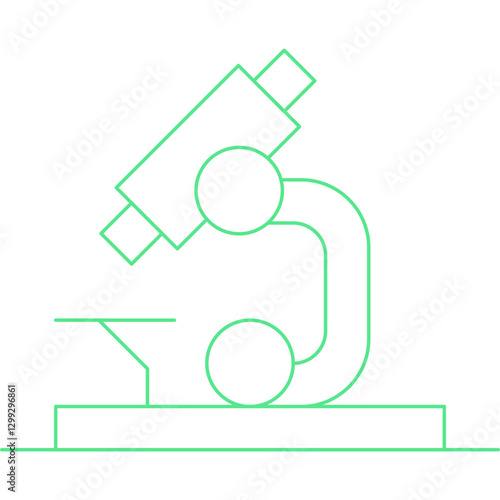 Microscope icon single vector illustration