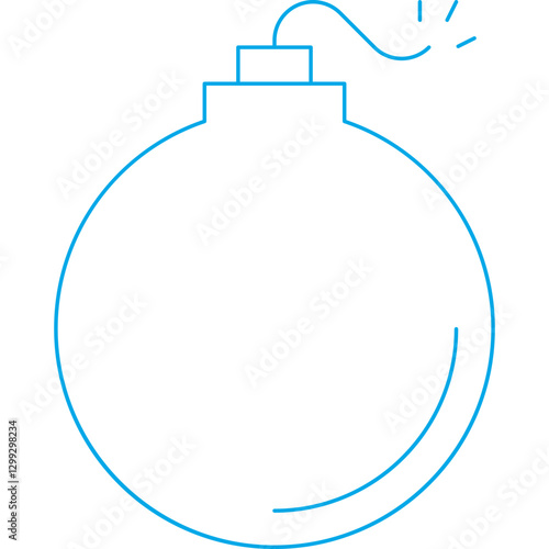 Bomb icon single vector illustration