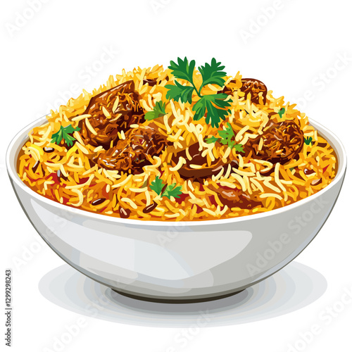 Illustrated Lamb Biryani