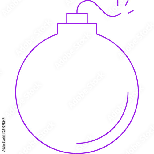 Bomb icon single vector illustration