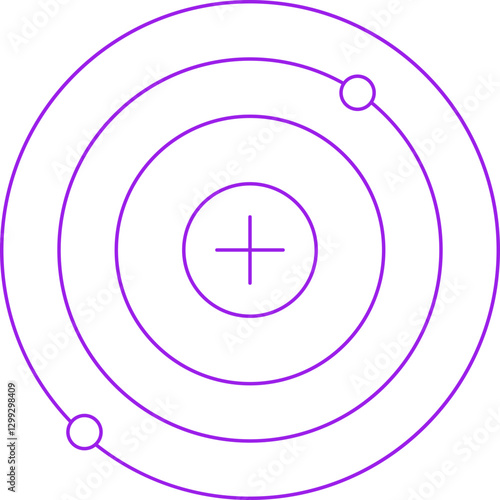 Nucleus icon single vector illustration