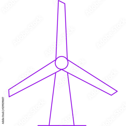 Windmills icon single vector illustration