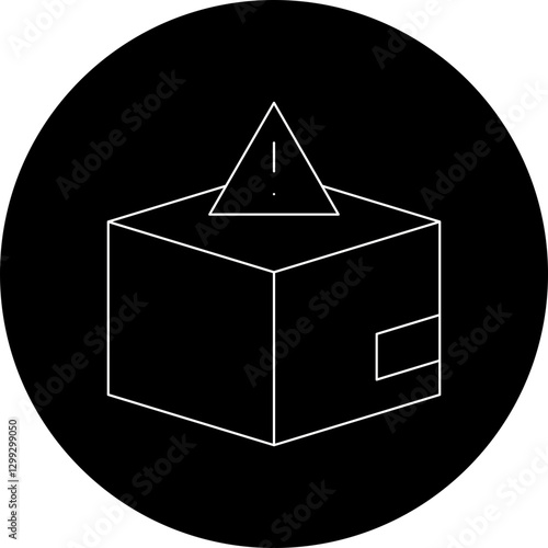 Dangerous Goods icon single vector illustration