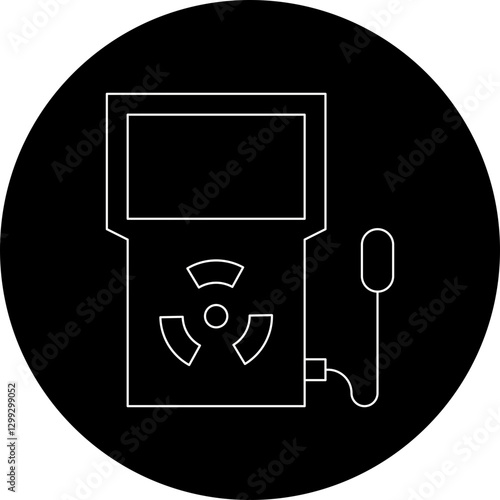 Dosimeter icon single vector illustration