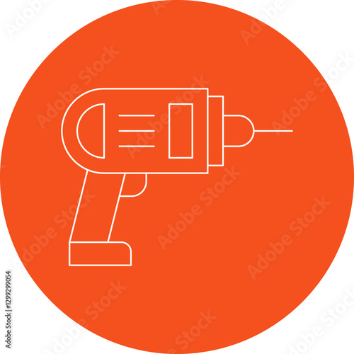 Drilling Machine icon single vector illustration