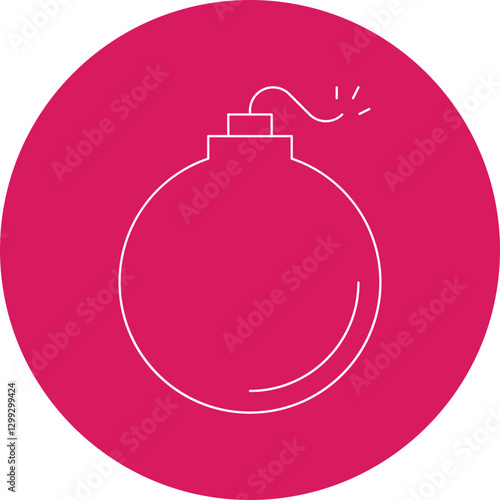 Bomb icon single vector illustration