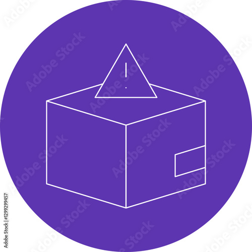 Dangerous Goods icon single vector illustration
