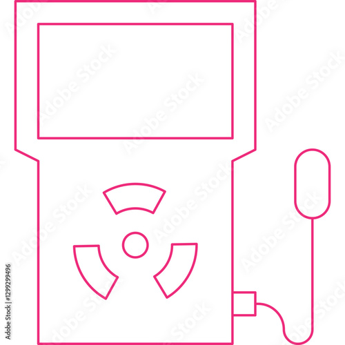 Dosimeter icon single vector illustration