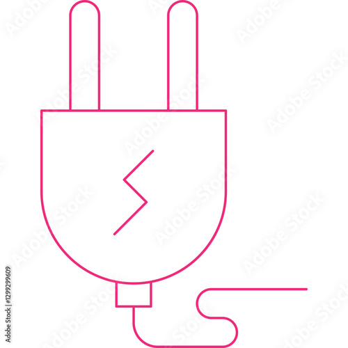 Plug icon single vector illustration