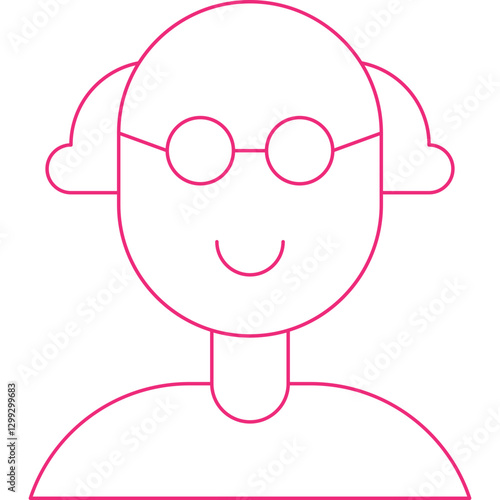 Scientist icon single vector illustration