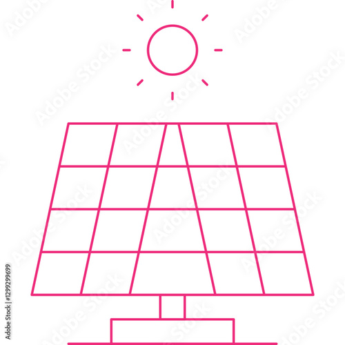 Solar Panel icon single vector illustration