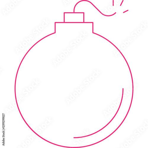 Bomb icon single vector illustration