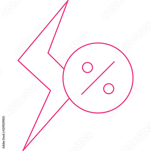 Cheap Energy icon single vector illustration