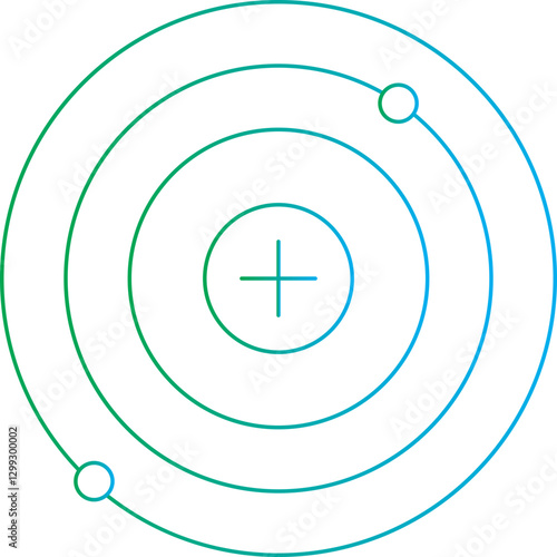 Nucleus icon single vector illustration