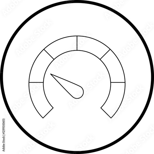 Meter icon single vector illustration