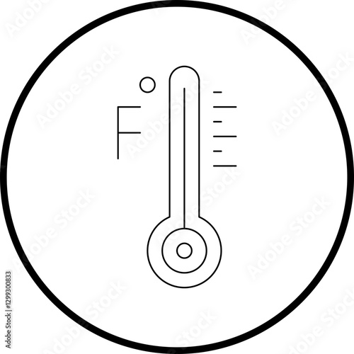 Thermometer icon single vector illustration