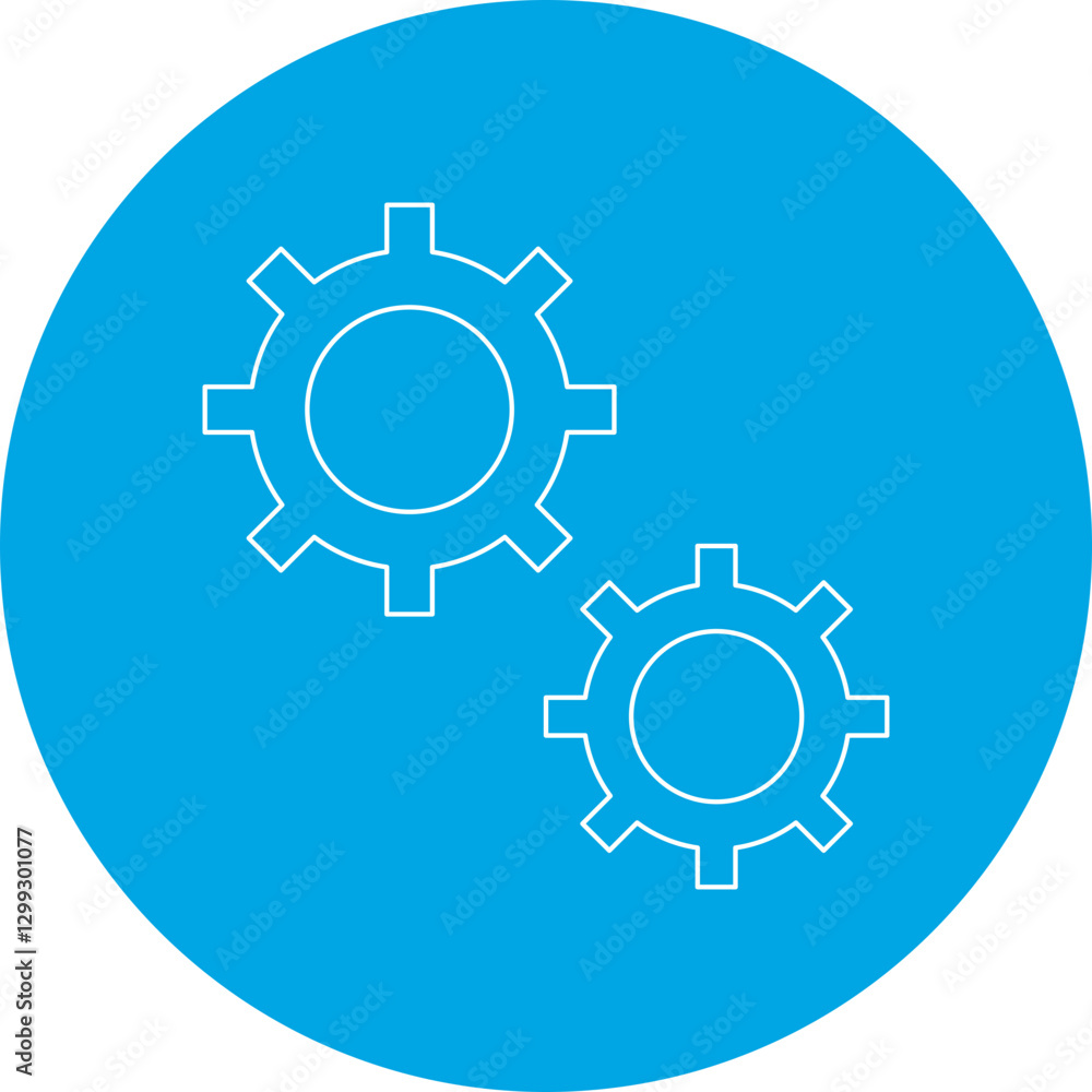 Gears icon single vector illustration Gears icon single vector illustration