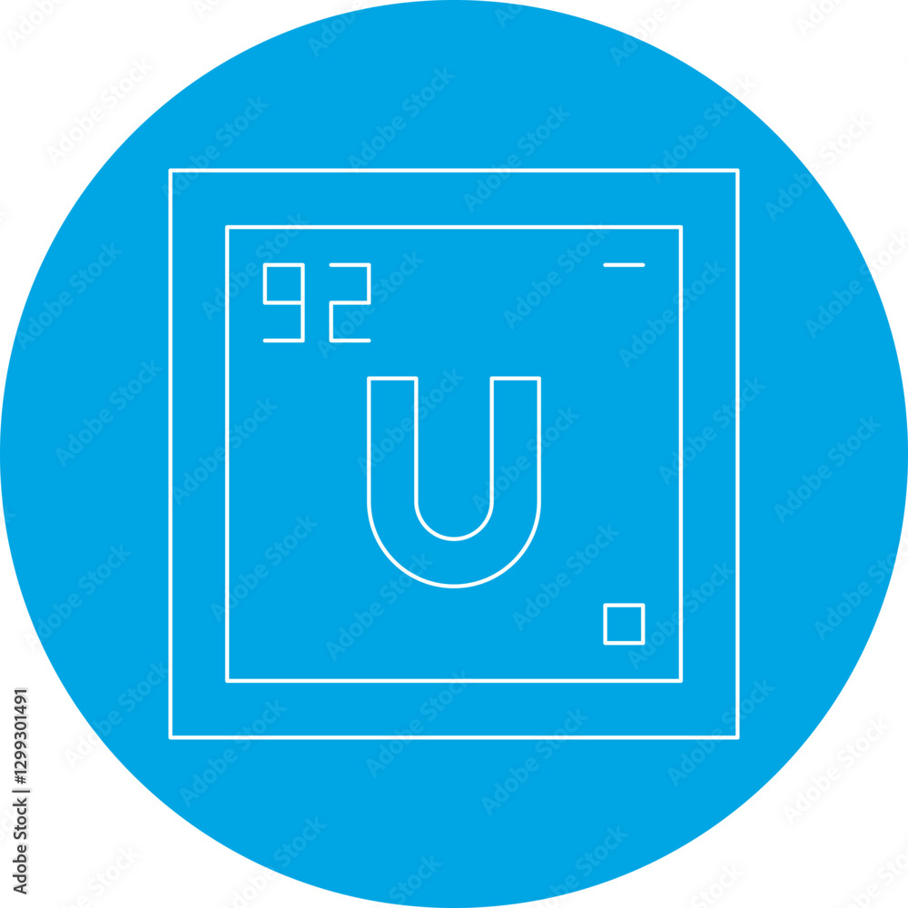 Uranium icon single vector illustration Uranium icon single vector illustration