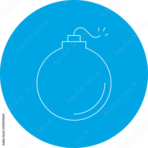 Bomb icon single vector illustration
