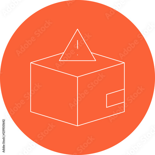 Dangerous Goods icon single vector illustration
