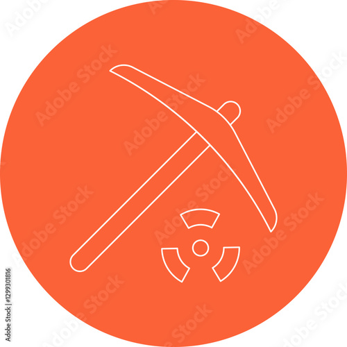 Pick icon single vector illustration