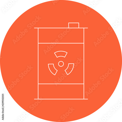 Toxic Waste icon single vector illustration