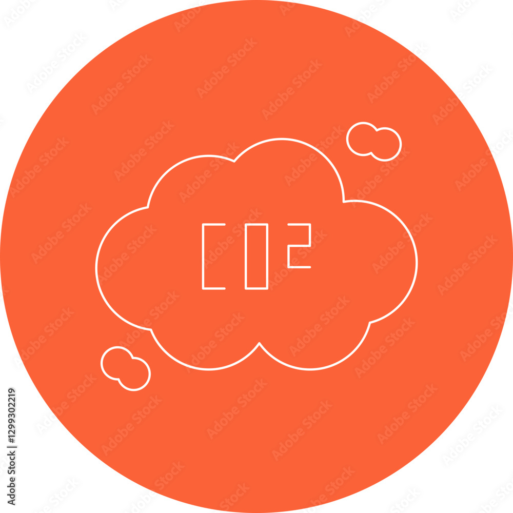 Co2 icon single vector illustration Co2 icon single vector illustration