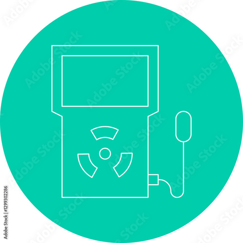 Dosimeter icon single vector illustration