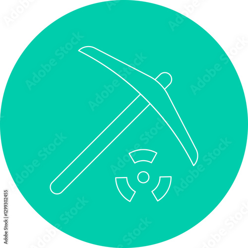 Pick icon single vector illustration