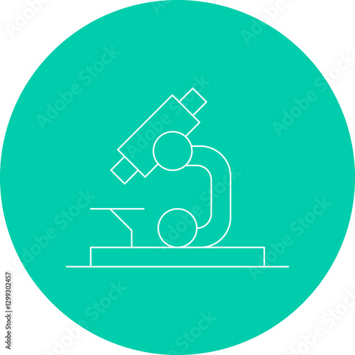 Microscope icon single vector illustration