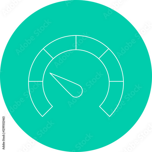 Meter icon single vector illustration