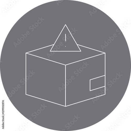 Dangerous Goods icon single vector illustration