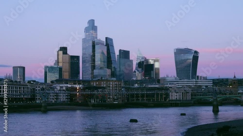 London City skyline viewed from Blackfriars