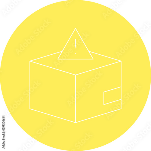 Dangerous Goods icon single vector illustration