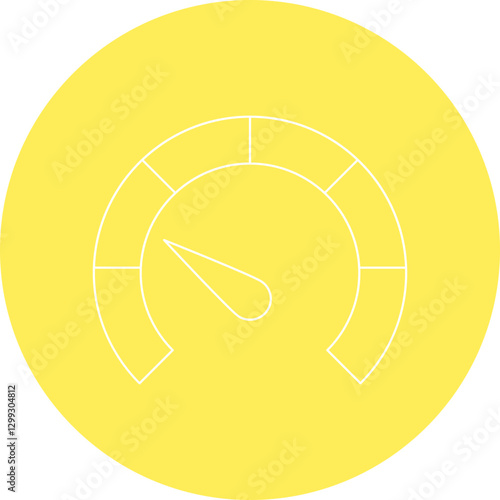 Meter icon single vector illustration