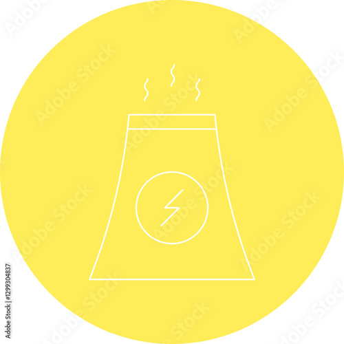 Nuclear icon single vector illustration
