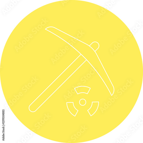 Pick icon single vector illustration
