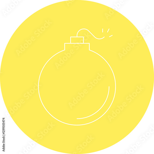 Bomb icon single vector illustration