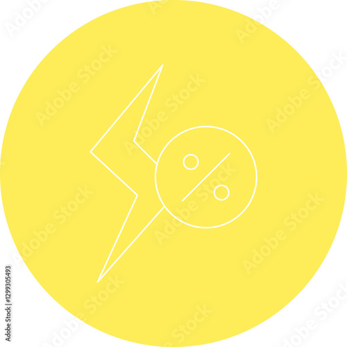 Cheap Energy icon single vector illustration