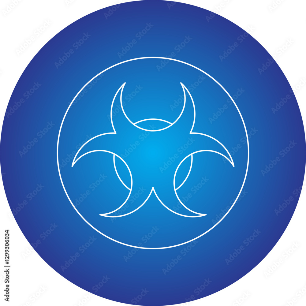 Biohazard icon single vector illustration Biohazard icon single vector illustration