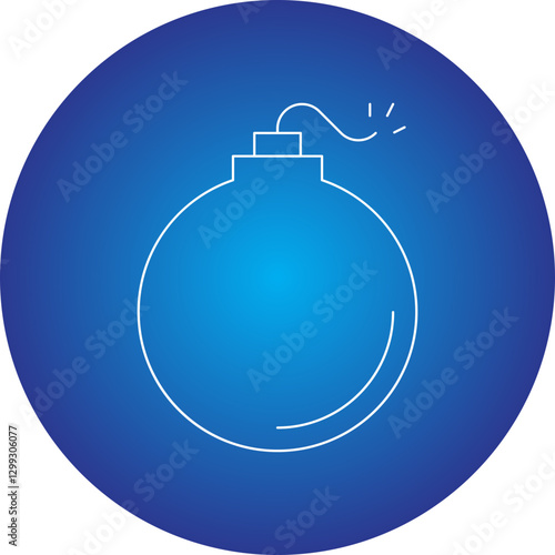 Bomb icon single vector illustration