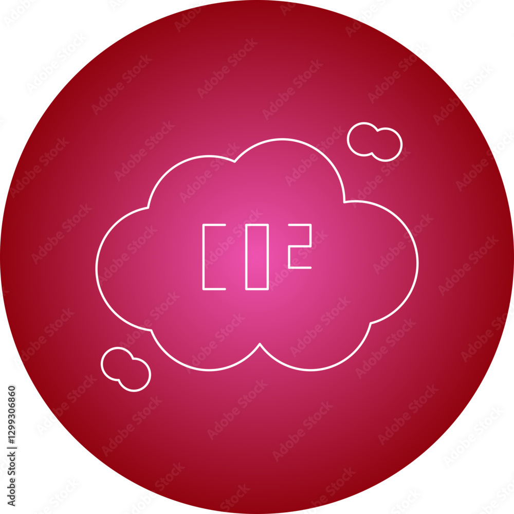 Co2 icon single vector illustration Co2 icon single vector illustration